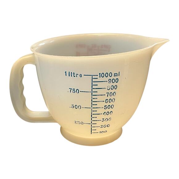 Tupperware Mix N Store Measuring Bowl 4 Cups Pitcher 32 oz 1 Liter 1288 Vintage - Picture 4 of 9